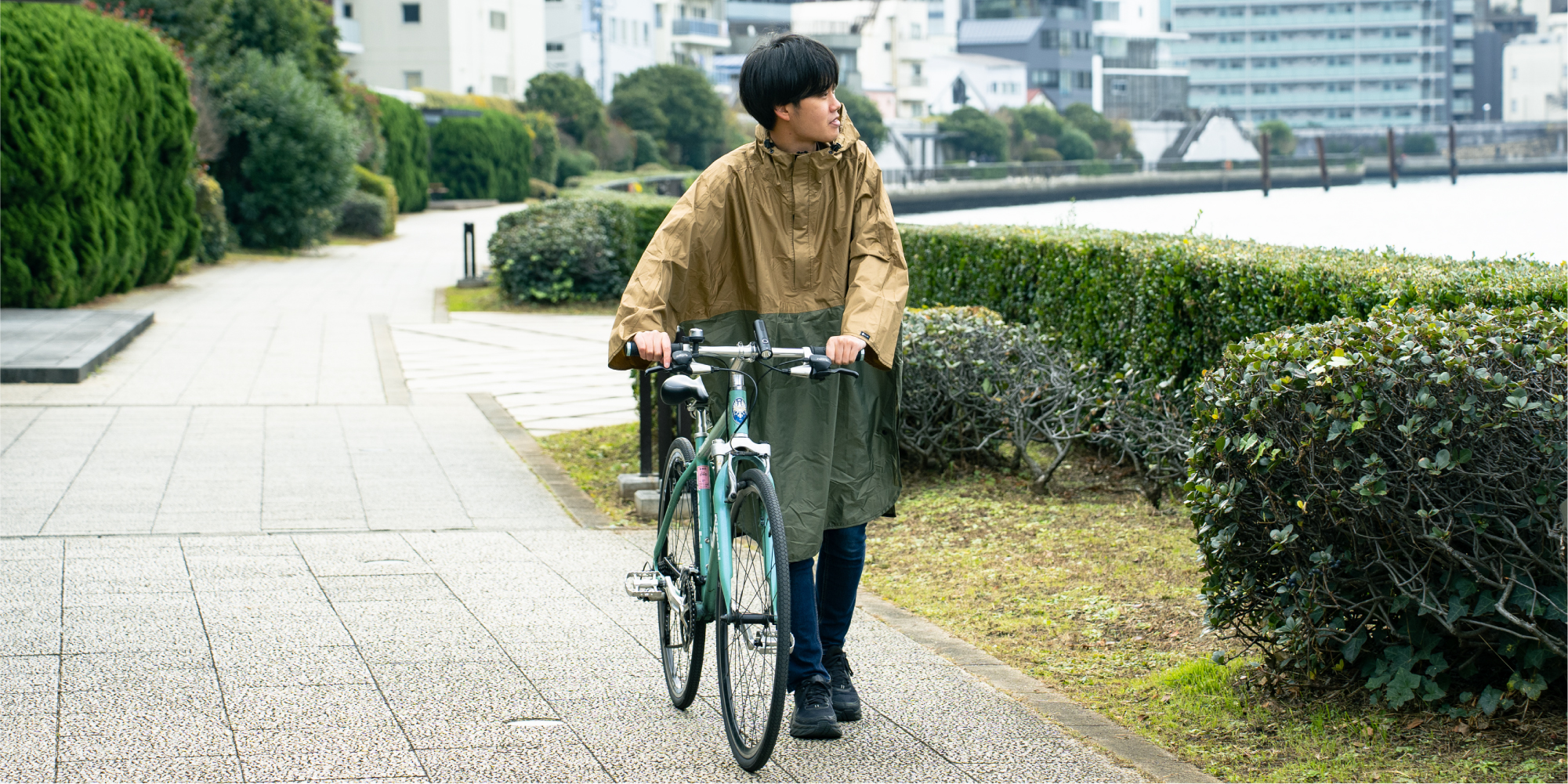 Outdoor Poncho - Rainwear Series - HUS. ハス | HIGHMOUNT ハイマウント